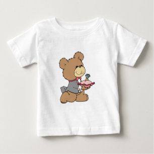 proposal or ring bearer teddy bear design baby T-Shirt