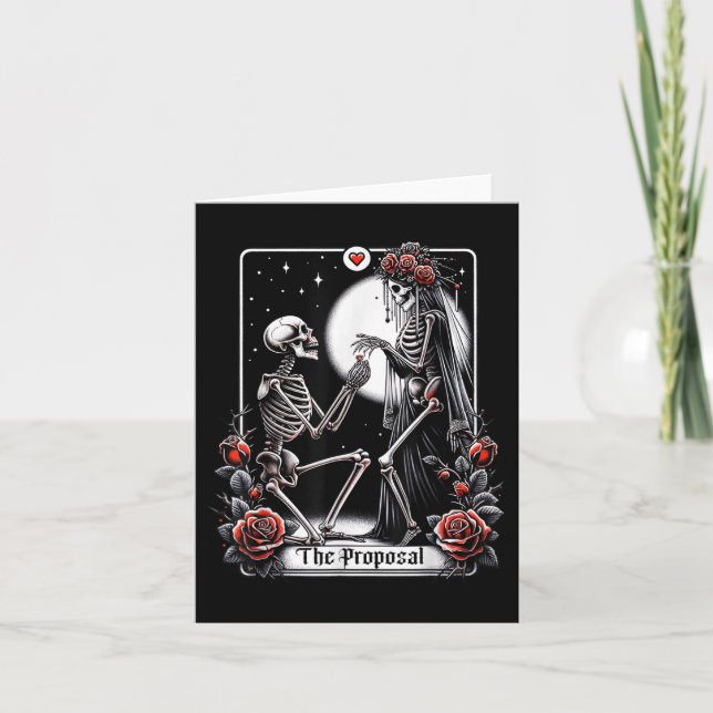 Proposal Tarot Card Engagement Party Bride Groom S (Front)