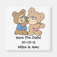 proposal wedding bears save the date