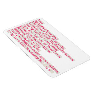 Proposal/Will U Marry Me? Magnet