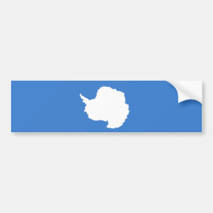 Proposed Flag of Antarctica (by Graham Bartram) Bumper Sticker