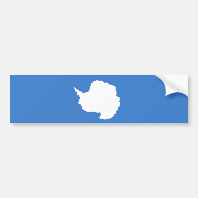 Proposed Flag of Antarctica (by Graham Bartram) Bumper Sticker (Front)