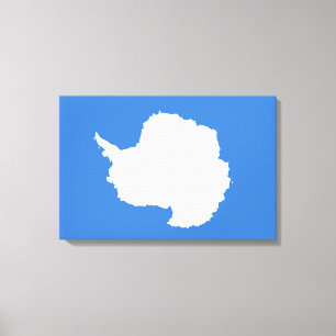 Proposed Flag of Antarctica (by Graham Bartram) Canvas Print