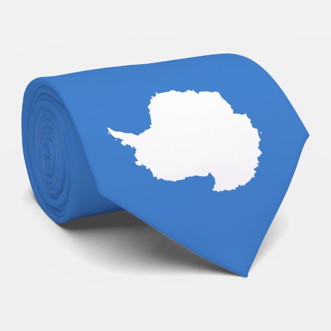 Proposed Flag of Antarctica (by Graham Bartram) Tie (Rolled)