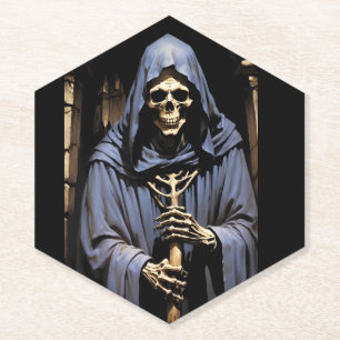 Propping Up the Reaper Paper Coaster