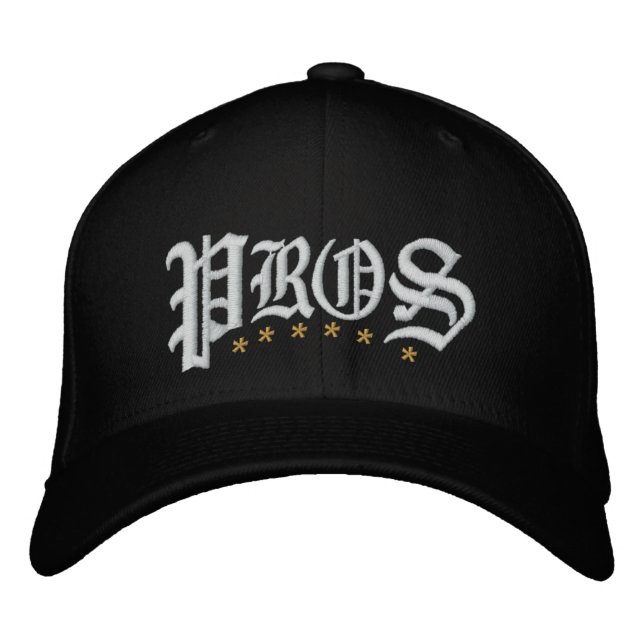 Pros Golf Embroidered Hat (Front)