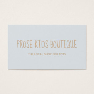 Prose Boutique Business Card for Your Local Shop