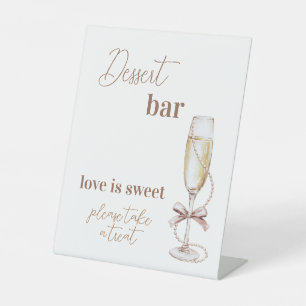 Prosecco and Pearls Bridal Shower Dessert Bar Sign