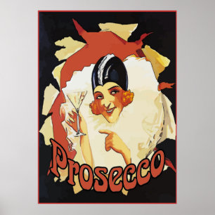 Prosecco, Clown Pop Poster