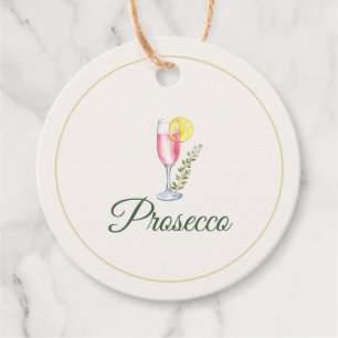 Prosecco Mimosa Bar Bottle Tag