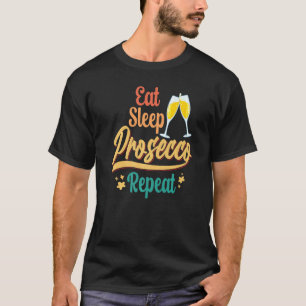 Prosecco Wine Champagne Cocktails Rose Bottle Ital T-Shirt