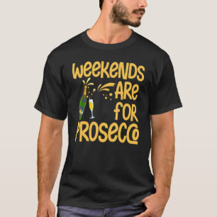 Prosecco Wine Champagne Cocktails Rose Bottle Ital T-Shirt