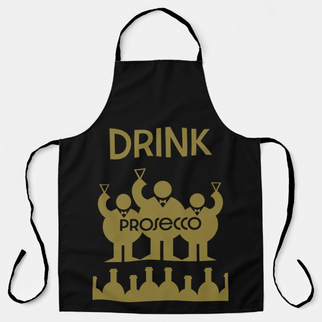 Prosecco Wine Drinkers Apron (Front)