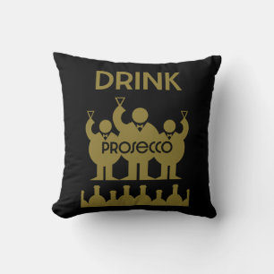 Prosecco Wine Drinkers Cushion