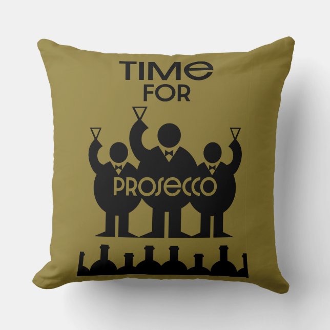 Prosecco Wine Drinkers Cushion (Front)