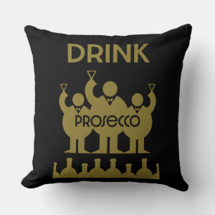 Prosecco Wine Drinkers Cushion