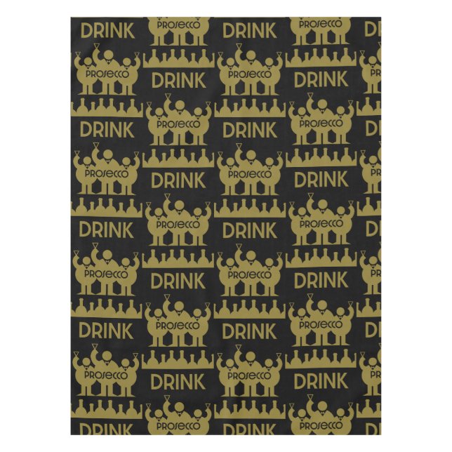 Prosecco Wine Drinkers Tablecloth (Front)