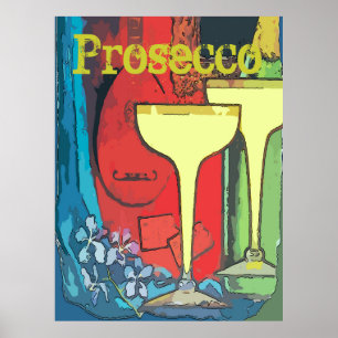 Prosecco, Wine Glasses, Edit Text Poster