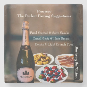 Prosecco Wine Pairing Guide/Mastering the Kitchen Stone Coaster