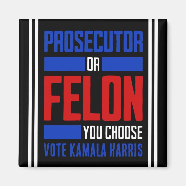 Prosecutor or Felon  Magnet (Front)