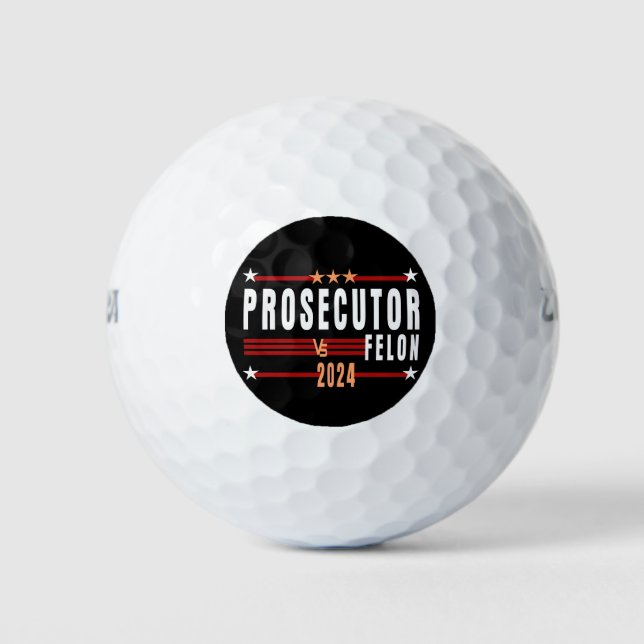 Prosecutor Vs Felon 2024 Golf Balls (Front)