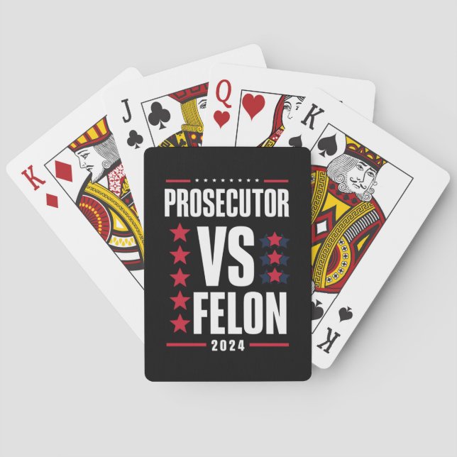 Prosecutor Vs Felon 2024 Playing Cards (Back)