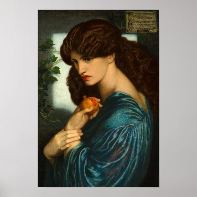 Proserpine by Dante Gabriel Rossetti Poster (Front)