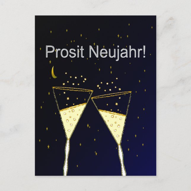 Prosit Neujahr Postcard (Front)