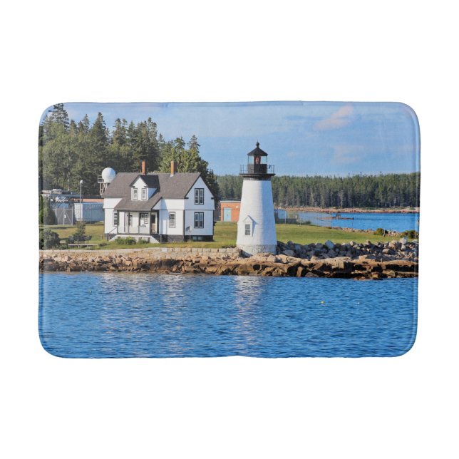 Prospect Harbour Lighthouse, Maine Bath Mat (Front)