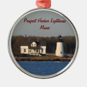 Prospect Harbour Lighthouse- Maine Metal Tree Decoration