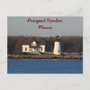 Prospect Harbour Lighthouse- Maine Postcard
