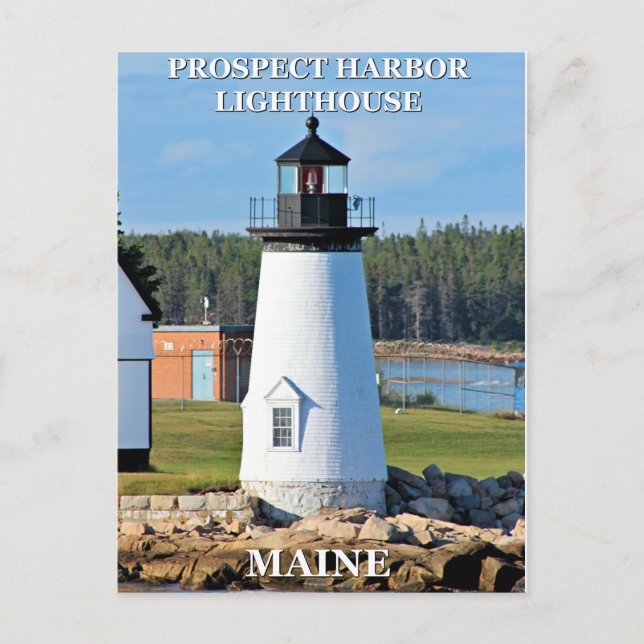 Prospect Harbour Lighthouse, Maine Postcard (Front)