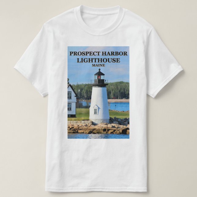 Prospect Harbour Lighthouse, Maine T-Shirt (Design Front)