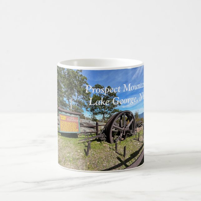 Prospect Mountain in Lake George New York Coffee Mug (Center)