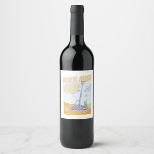 Prospecting Miner - Gems Mining Prospector Wine Label