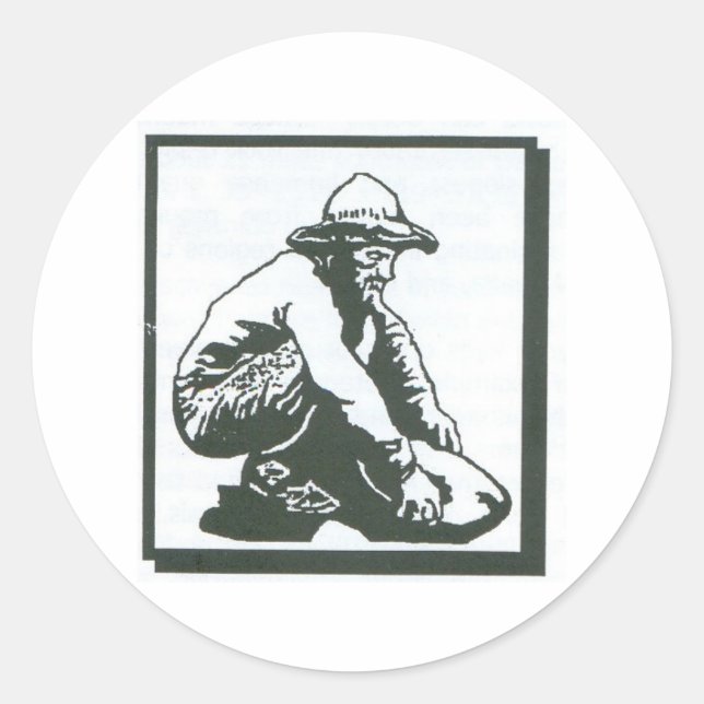prospector classic round sticker (Front)