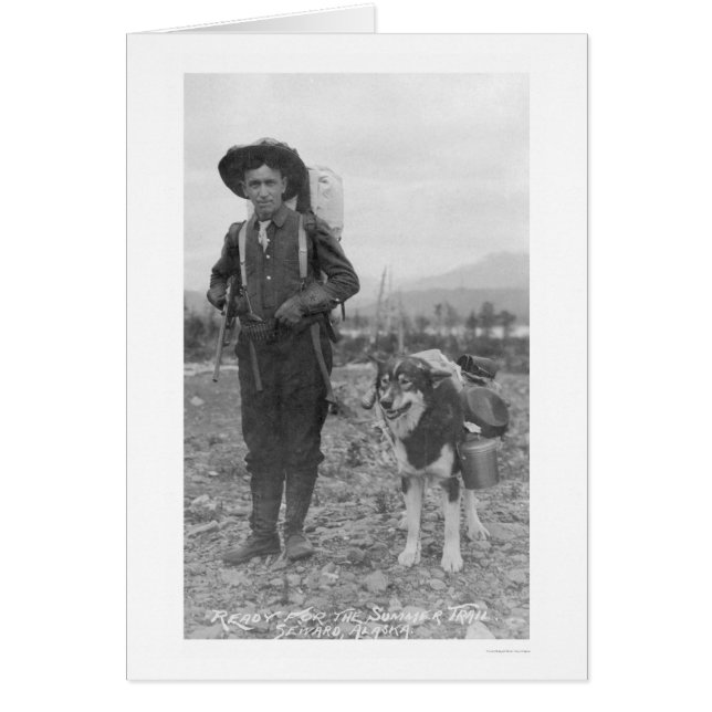 Prospector Dog Seward, Alaska 1904 (Front)