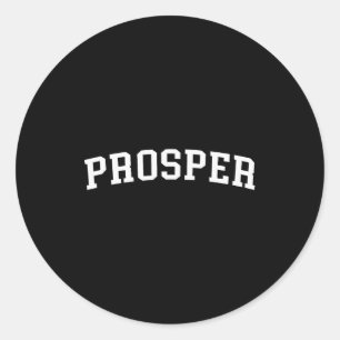 Prosper  classic round sticker
