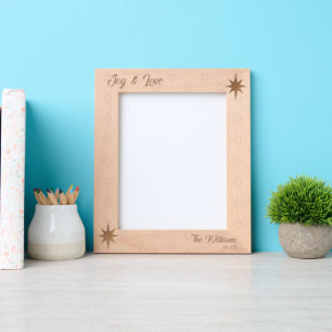 Prosperity Christmas Star-Text 8x10 Portrait Etched Frames