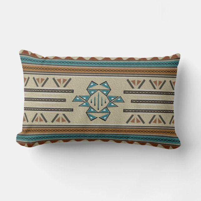 Prosperity Cotton Throw Lumbar Pillow (Front)
