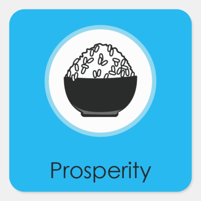 Prosperity Doljabi Doljanchi Dol Korean birthday Square Sticker (Front)