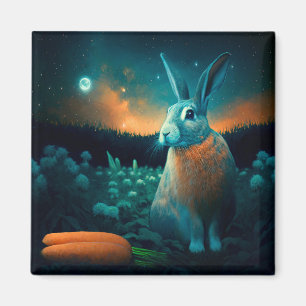 Prosperity Rabbit in the Moonlight Magnet