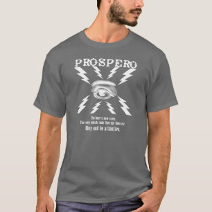 PROSPERO!  Magician T Shirt Front & Back Design