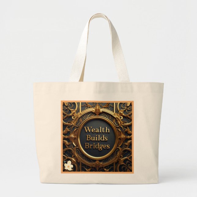 "Prosperous Partnerships" Large Tote Bag (Front)