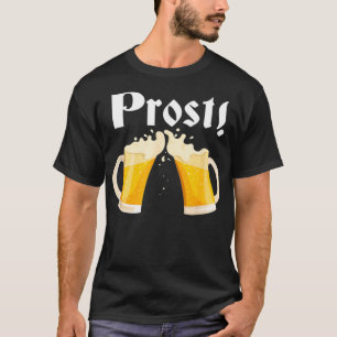 Prost Beer American German Flag Funny Oktoberfest T-Shirt