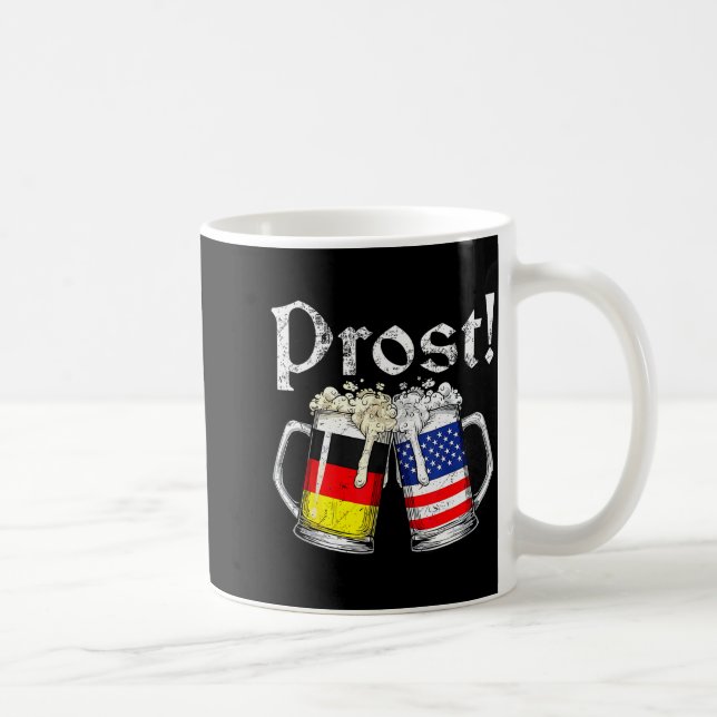 Prost Beer German American Flag Men Mug  (Right)