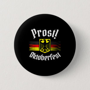 Prost Beer German American Flag Men Mug 6 Cm Round Badge