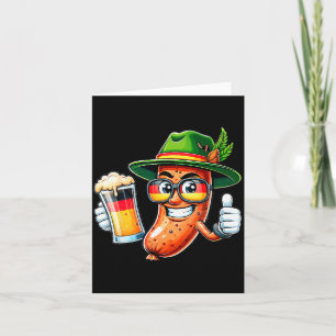 Prost Beer German American Flag Men Mug  Card