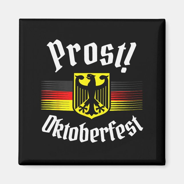 Prost Beer German American Flag Men Mug  Magnet (Front)