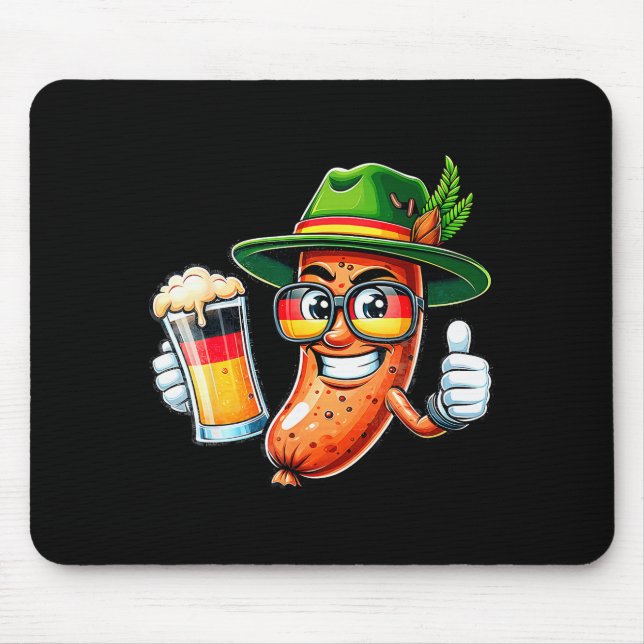 Prost Beer German American Flag Men Mug  Mouse Mat (Front)